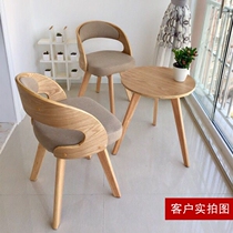 Balcony table and chair Three-piece small coffee table combination leisure chair Bedroom courtyard Nordic modern simple creative net red chair