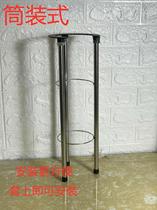 Functional floor-to-ceiling silicone ring Simple fixed wash basin bracket face washing three-leg bracket Tray support frame shelf support