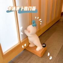 * Tablet acrame * Cute cartoon radish Bookstop top door device windproof door stopper door stopper Carmen Holder