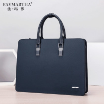 Mens code briefcase briefcase 2021 new fashion minimalist business handbag genuine leather computer bag for business casual