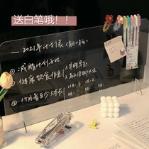 Alec board ins transparent note board small red book with acrylic student message board erasable simple creativity