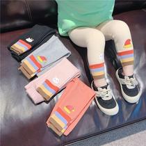 New 21 childrens winter clothes plus velvet leggings female baby one velvet warm foreign pants girls trousers wear