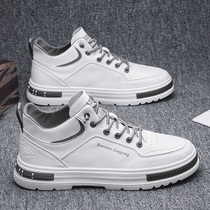 Guochao Li Ning Korean version of the new tide tide tide leather Korean shoes autumn small white young mens shoes 2021 defense
