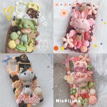 Dimoo Lost Animal Bubble Mart Blind Box Cream Phone Case Original Customization (West Island Grocery)