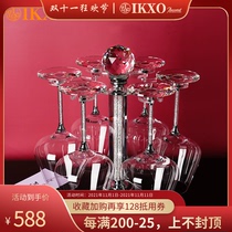 German IKXO Crystal Diamond red wine set goblet set sobering set decanter burgundy big belly grape wine glass