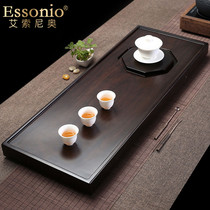 ESSONIO natural ebony tea tray whole solid wood tea table home simple modern living room kung fu tea set sea