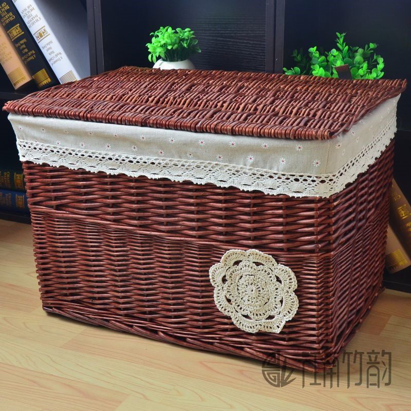 Counters Non-grass vine-made willows dirty clothes basket hot pot shop clothes to collect basket toys to store basket boxes