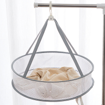 Double-layer clothes net tiling anti-deformation cashmere sweater basket drying sweater net bag special socks drying rack artifact