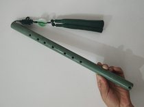 Jade flute single jade Xiao musical instrument green jade jade flute single jade nine holes flute jade Xiao sweet ear beautiful with accessories