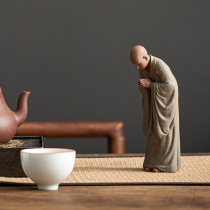 Purple Sand Chinese Zen Tea Pet tea play Little monk Monk character Ceramic tea table boutique can raise decorative ornaments