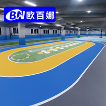 Oberina fitness floor glue indoor children's sensory training special floor mat gym custom PVC floor