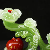 Rich jade Ruyi decoration Living room housewarming gift TV cabinet Wine cabinet room handicraft decoration Entrance decoration