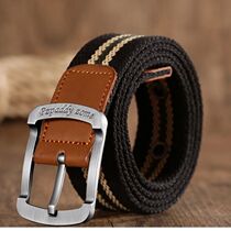 Male and female belt needle buckle canvas belt casual overalls belt Korean version of Chao male student youth military training Outdoor