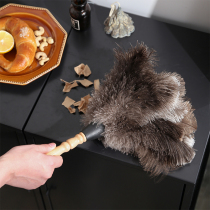 Japanese-style soft ostrich feather feather duster dusting and sweeping household car with artifact blanket to clean electrostatic dusting duster