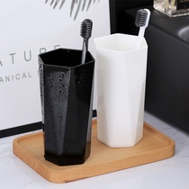 Gargle cup ins wind plastic tooth cup wash cup student brushing cup lovers tooth cylinder cup household set tooth set