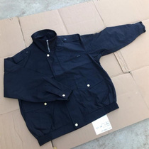 Genuine old long sleeve jacket spring and autumn navy blue overalls men's single coat coat genuine
