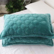 Thickened Crystal velvet autumn and winter warm suede pillowcase flannel short plush single double pillow case pair