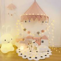 Childrens tent indoor princess play house wall hanging bedside decoration bed mantle reading corner cotton hanging tent girl toys