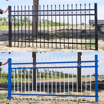 Wall guardrail fence fence wrought iron outdoor courtyard garden villa courtyard wall district school black zinc steel railings