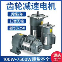 Gear speed motor 220 380V three-phase single-phase adjustable variable speed asynchronous motor Reducer variable frequency motor