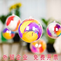 Transparent ball plastic ball shell acrylic ball hollow round ball Gift Mall shop Decorative Hanging Ball Cake Decoration