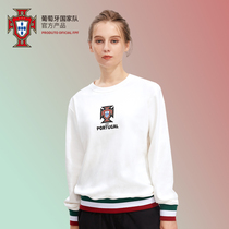 Portuguese National team official goods) white round neck casual inside sweater Ronaldo fans around the new