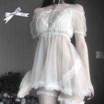 Lace lingerie sexy pajamas passionate suit bed teasing free of temptation transparent nightgown womens Sao suit