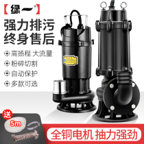 Sewage Cutting Sewage Pump Dung Biogas Mud Sewage Pump Household Septic Tank High Power Cutting Pump