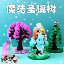 Paper Tree Blossom Christmas Tree 2021 Colorful Magic Watering Flowering Pink Small Home Mini Christmas Toy