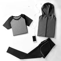 Yoga Suits Women Suit Sportswear Running Suit Women Summer Speed Dry Clothing Nets Red Storm Sweatsquare Dancing Big Code Casual