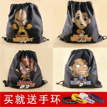 Student basketball bag star Kobe Curry James bag shoulder gear sports equipment training bag sneakers net pocket