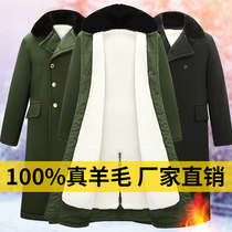 New style clothing coat cold area cotton coat 65 style military Cotton old long model large size green cold area Winter Men