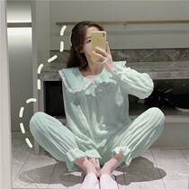 Coral fleece pajamas women's winter 2021 new Korean version of student home clothing flannel padded princess wind suit