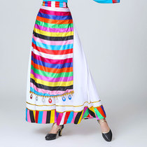 Tibetan square dance apron Tibetan dance performance clothing accessories one-piece colorful belt special price