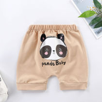 Pure Cotton Children Sub men and women Leisure Pants Summer Season Five P Pants 1 Year Old 2 Year Old P3 Year Old Bao Hugh Pants Baoxia Dress Shorts