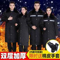 Mens winter Police Auxiliary cotton clothing winter clothing police clothing non-public security police cotton-padded clothing thick winter duty military coat