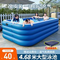 Dog Pool Pet Pool Childrens outdoor play Family pool Summer Family style Golden Retriever bath tub