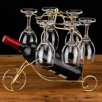 Red wine rack ornaments modern simple goblet display rack decorations living room upside down cup rack household