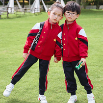 Primary school uniforms first grade games three sets of kindergarten Garden uniforms spring and autumn suits childrens class uniforms autumn and winter