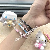 Yugui dog bracelet small Bracelet girl bracelet Princess cute Japanese soft sister Big Ear student jewelry cartoon Bell