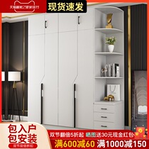 Wardrobe home bedroom simple wardrobe simple modern locker hanging wardrobe small apartment wardrobe solid wood wardrobe