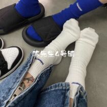 ADER Double Stitch Socks Cotton Boomer Socks Male Korean designer Tide Cards Men and women Brief yoins 100 hitch stockings