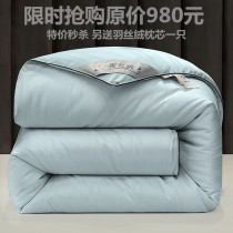 Fuana export silk quilt 100 silk winter quilt cotton padded quilt core 8kg single and double student dormitory spring