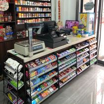 Small shelf in front of the cashier Supermarket bar shelf Family planning rack Snack chewing gum display rack can be suspended