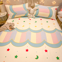Full cotton bed Ogasawara single piece pure cotton Children Summer non-slip fixed Schildreamt protective sleeve bed cover dust cover Mattress Cover