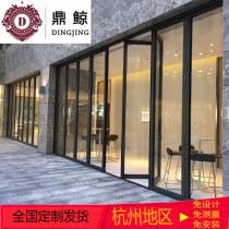 Factory custom folding doors and windows Aluminum alloy bedroom balcony partition door Kitchen living room push-pull sliding door broken bridge
