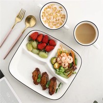 Yuezi tableware healthy Japanese dishes and dishes combination Net red ceramic dishes Childrens household breakfast one person adult