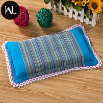Buckwheat leather pillow Hard Jo Mak pillow core Home Old coarse cloth pillowcase children Low-Med Head Single student Dormitory Pillow 0 -