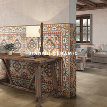 Jane friction ↑ wabi-sabi wind retro tiles toilet extreme wind tile kitchen-dining room floor tile background wall