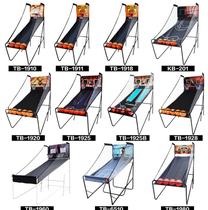 Single and double electronic automatic scoring basketball machine Indoor adult childrens basketball rack Home shooting game machine